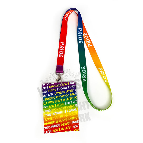 Pride Rainbow VIP Lanyards - Gay Pride Lanyards