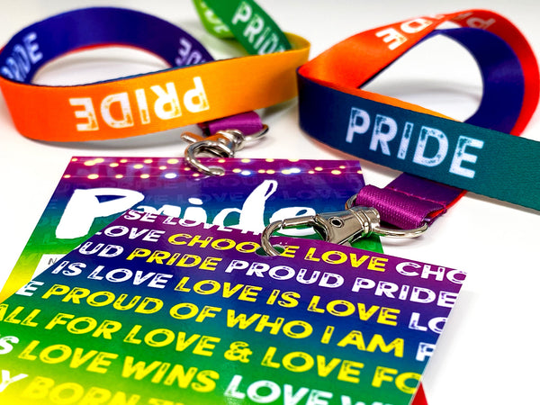 Pride Rainbow VIP Lanyards - Gay Pride Lanyards