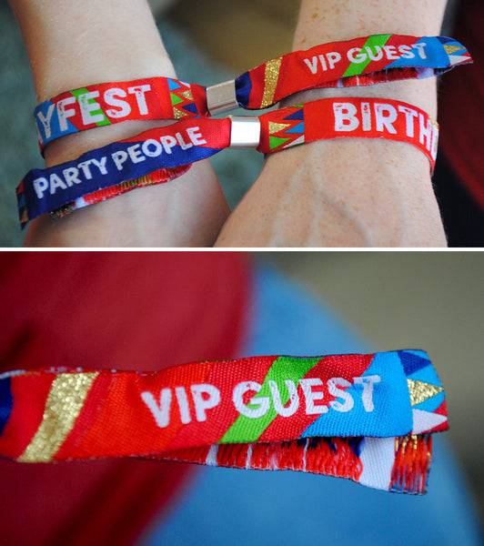 BIRTHDAYFEST ® Festival Birthday Party Wristbands