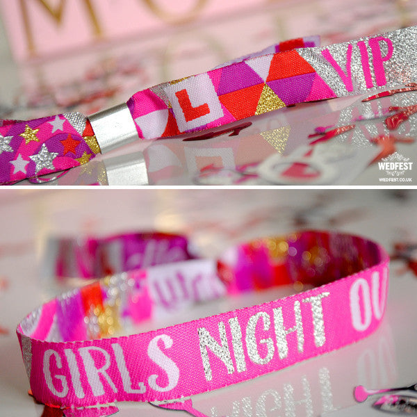 Girls Night Out Hen Party Wristbands