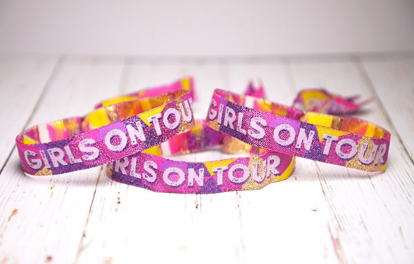 girls on tour festival theme party wristbands