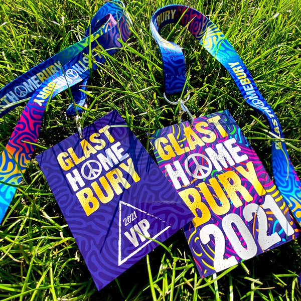 glasthomebury 2021 festival at home lanyards