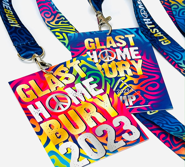 glasthomebury 2023 festival at home vip lanyards