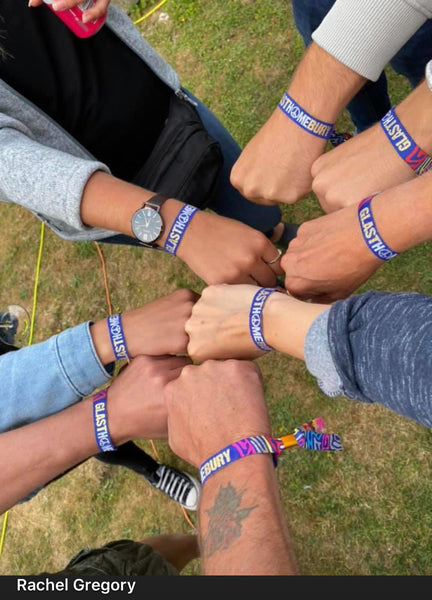 glasthomebury festival at home wristbands