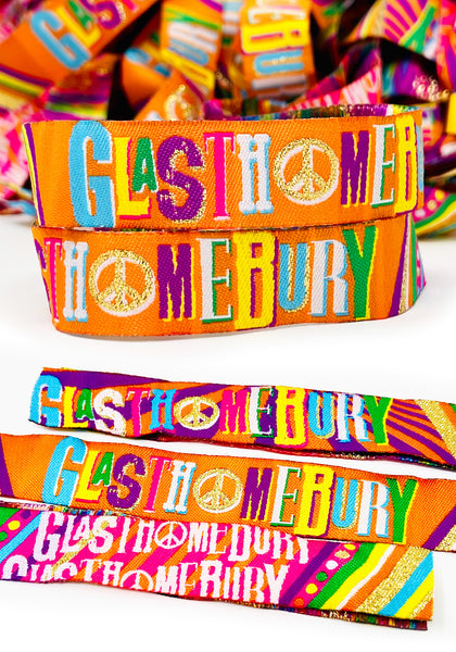 glasthomebury festival home party wristbands