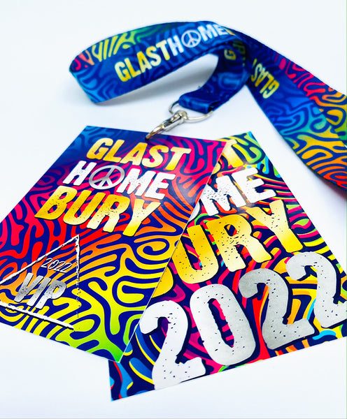 glasthomebury festival anyards 2022
