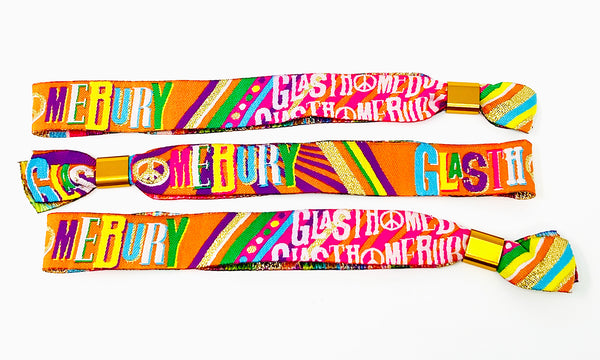 glasthomebury glastonbury festival party at home wristbands