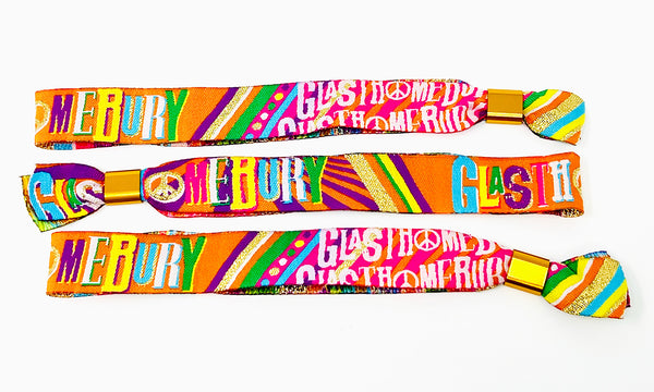 glasthomebury glastonbury festival party at home wristbands