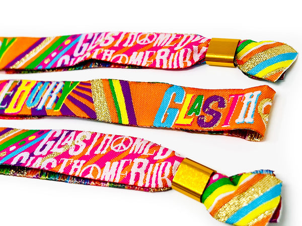 glasthomebury glastonbury festival party wristbands