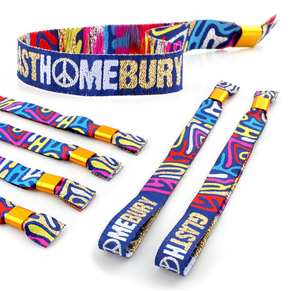 glasthomebury home festival party wristbands