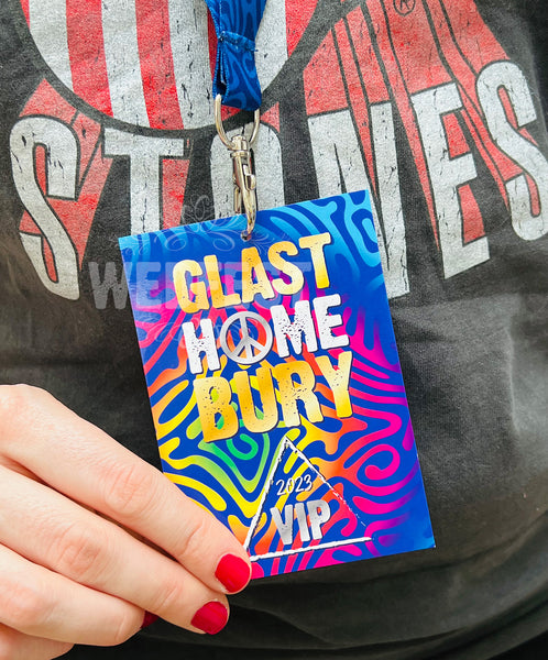 glasthomebury home festival vip lanyard