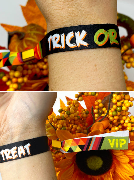 halloween party trick or treat wristbands