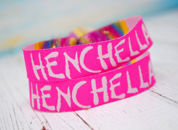 HENCHELLA Festival Hen Party Wristbands