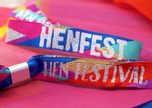 blue hen fest festival hen party wristbands party bag fillers