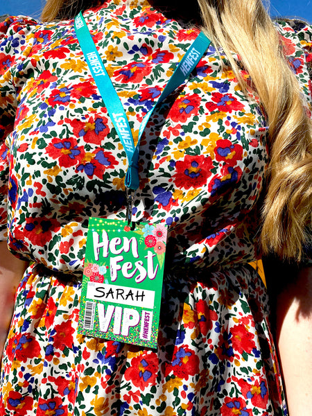 HENFEST ® (Green) VIP Festival Hen Party Lanyards