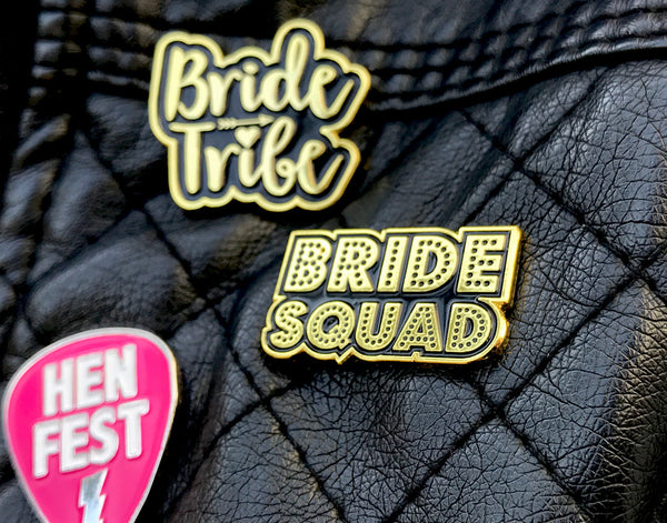 Bride Squad Hen~Bachelorette Party Enamel Lapel Pin Badges
