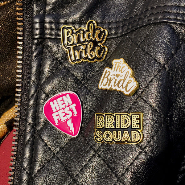 Bride Squad Hen~Bachelorette Party Enamel Lapel Pin Badges