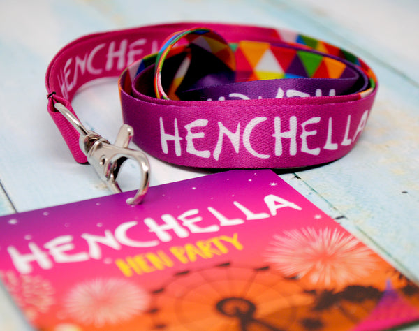HENCHELLA Festival Hen Party VIP Pass Lanyards