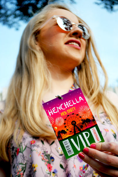 HENCHELLA Festival Hen Party VIP Pass Lanyards