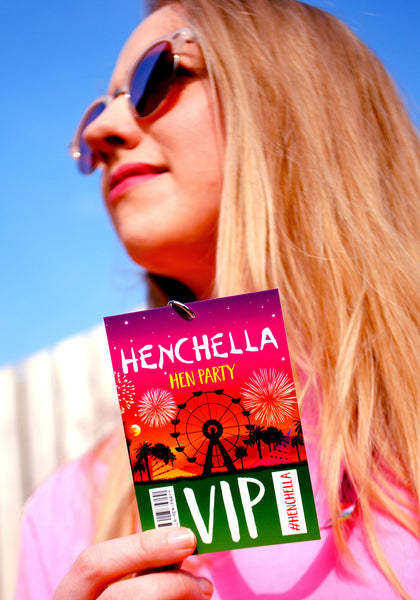 HENCHELLA Festival Hen Party VIP Pass Lanyards