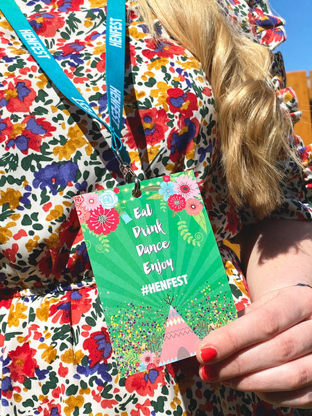 HENFEST ® (Green) VIP Festival Hen Party Lanyards