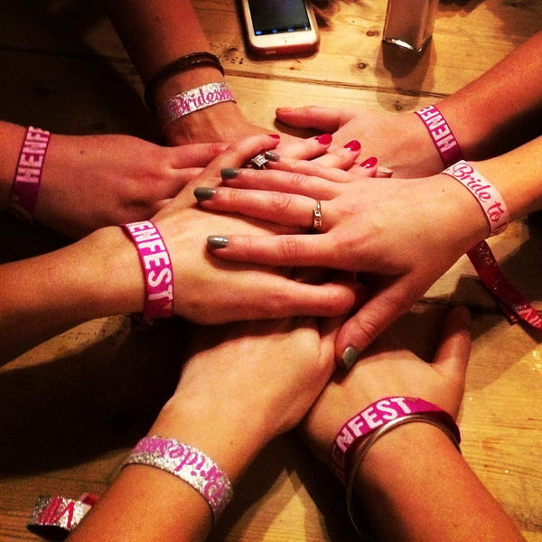 festival wristbands hen party henfest