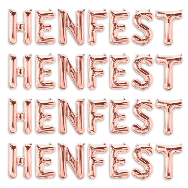 HENFEST ™ 16" HEN PARTY FOIL BALLOONS - HEN FEST BALLOONS