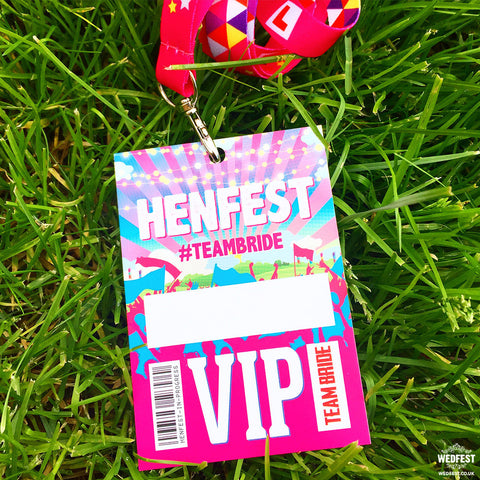 HENFEST ® Hen Do Vip Pass Lanyards