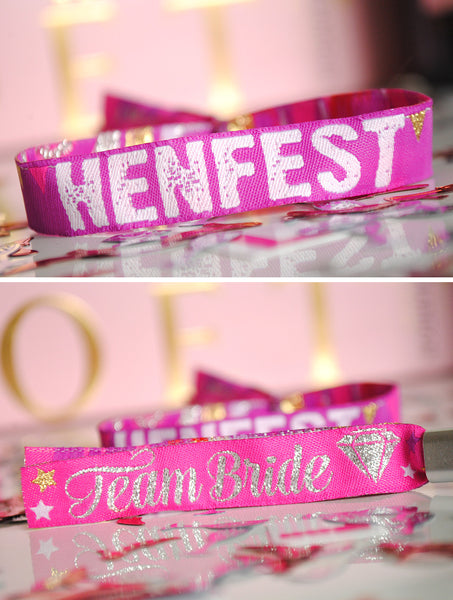 HENFEST ® Hen Party Wristbands - Teal/Green Colour
