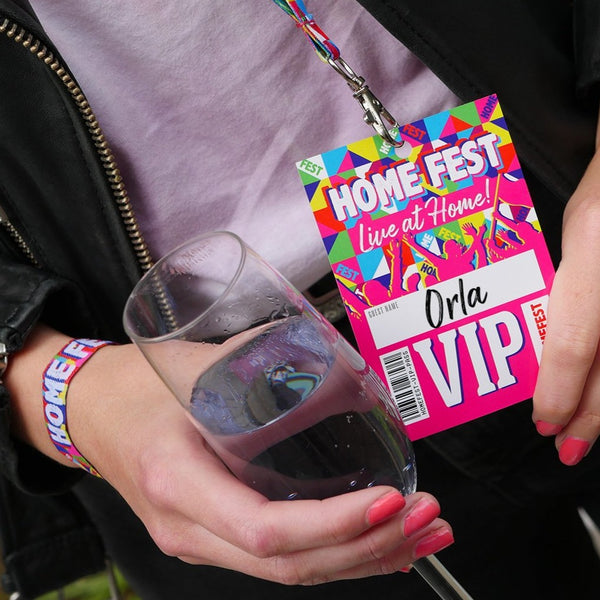 home fest festival lockdown party vip lanyards and wristbands bundle GLASTHOMEBURY