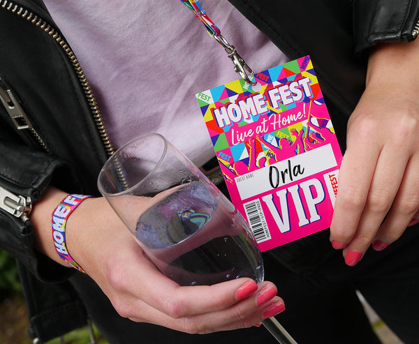 home fest festival party vip lanyards lockdown party 2020 GLASTHOMEBURY