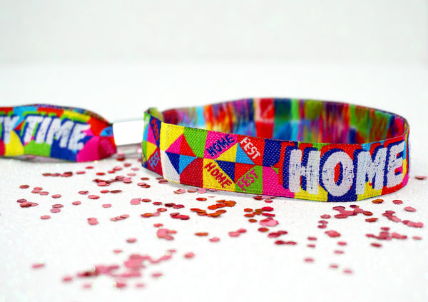 home festival wristbands