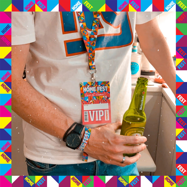 homefest festival 2020 lockdown party wristbands