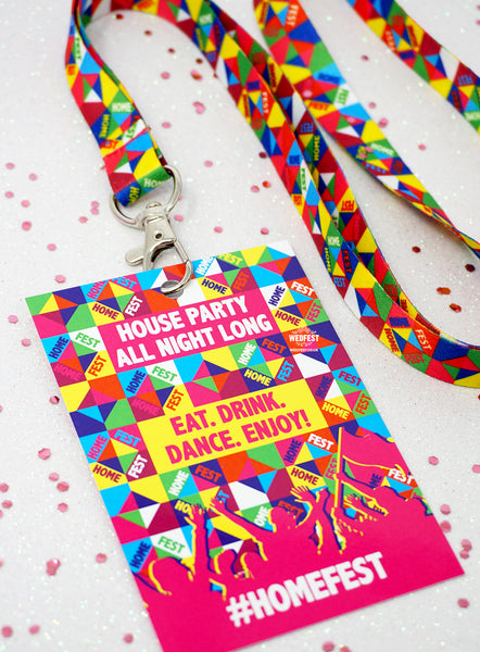 HOMEFEST ® Festival Themed Party VIP Lanyards