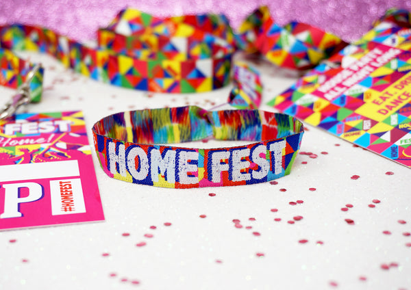 HOMEFEST ® Festival Themed Party Wristbands - GLASTHOMEBURY