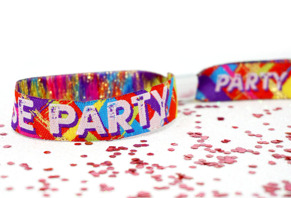 house party festival theme party wristbands