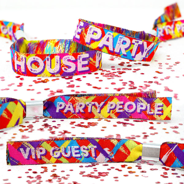 house party festival wristbands