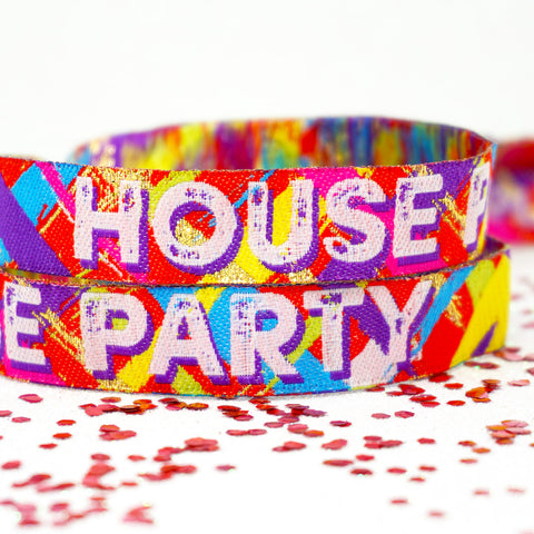 house party home fest festival birthday party wristbands