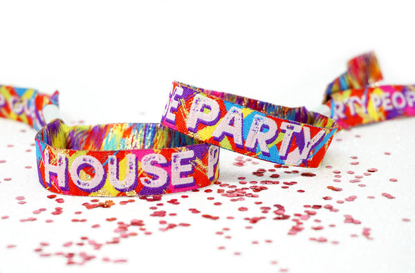 house party homefest birthday party wristbands