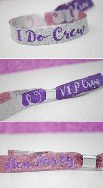 I Do Crew Hen Party Wristbands