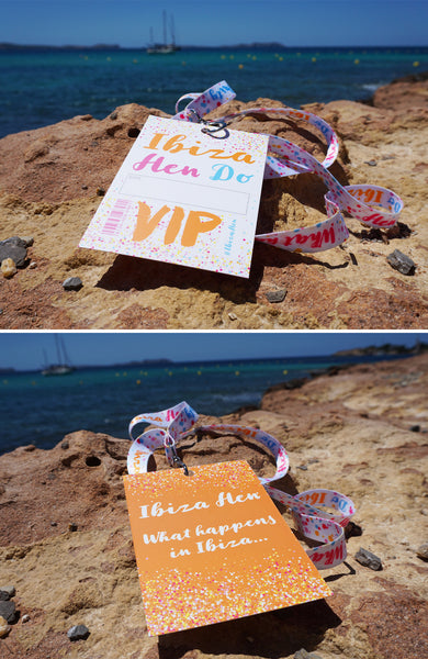 ibiza hen party vip pass lanyards ccessories