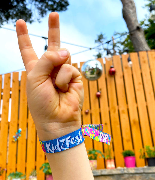 kidzfest festival childrens birthday party wristbands
