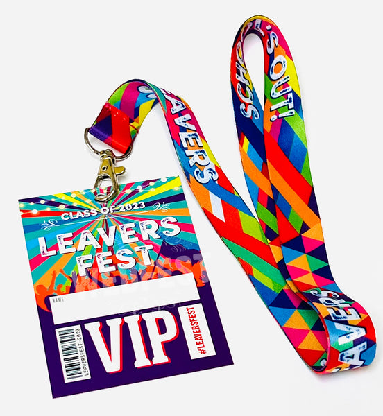 leavers fest school leavers 2023 festival lanyards