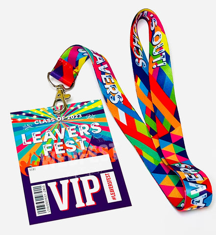 leavers fest school leavers 2023 festival lanyards