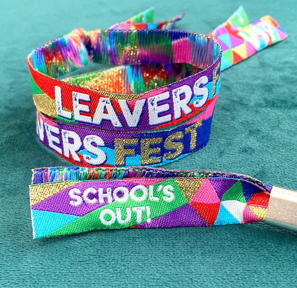 LEAVERS FEST End of School Festival Party Wristbands