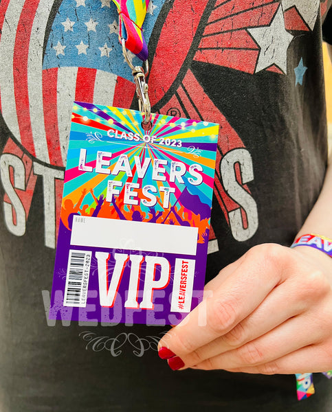 leaversfest class of 2023 festival vip lanyards