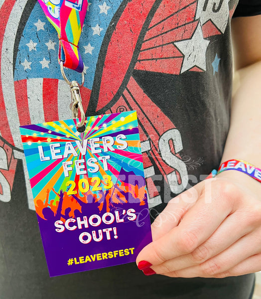 leaversfest class of 2023 festival lanyards