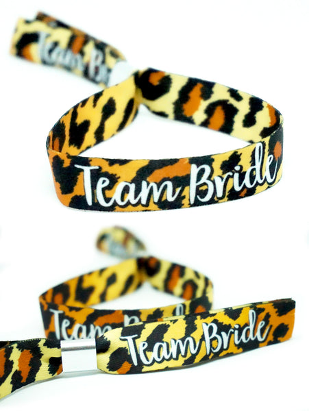 leopard print hen party wristbands