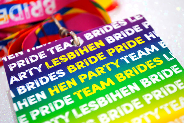 LESBIHEN ® VIP Pass Hen Party Lanyards ~ Lesbian/Gay Hen Party Favours