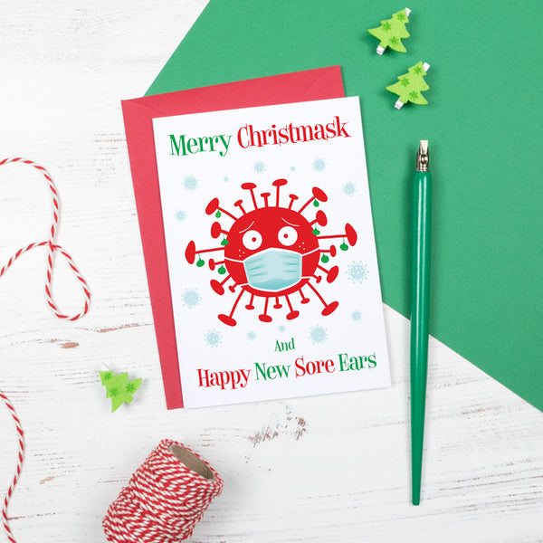 merry christmask coronavirus covid funny rude christmas cards